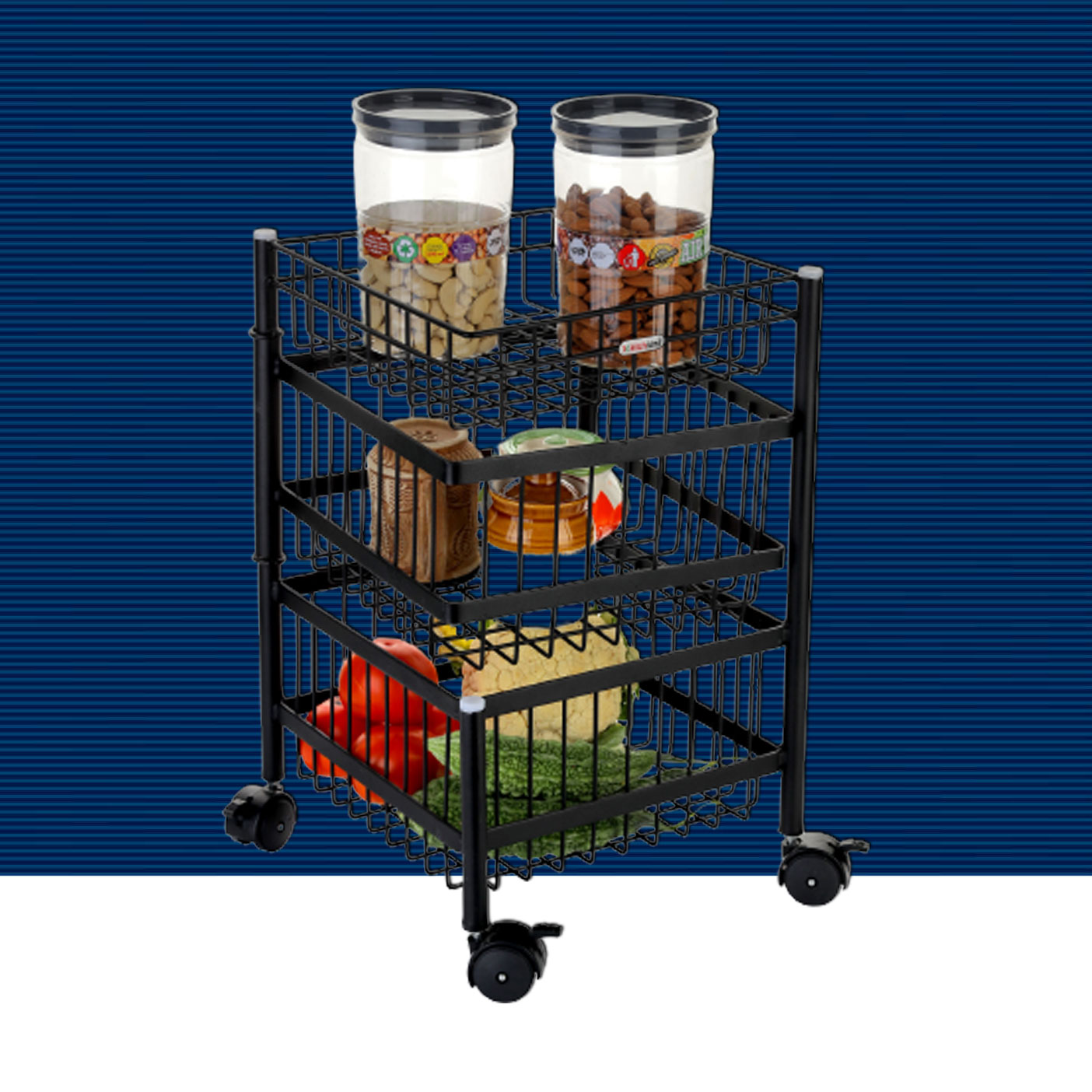 Collapsible & Rotating Trolley